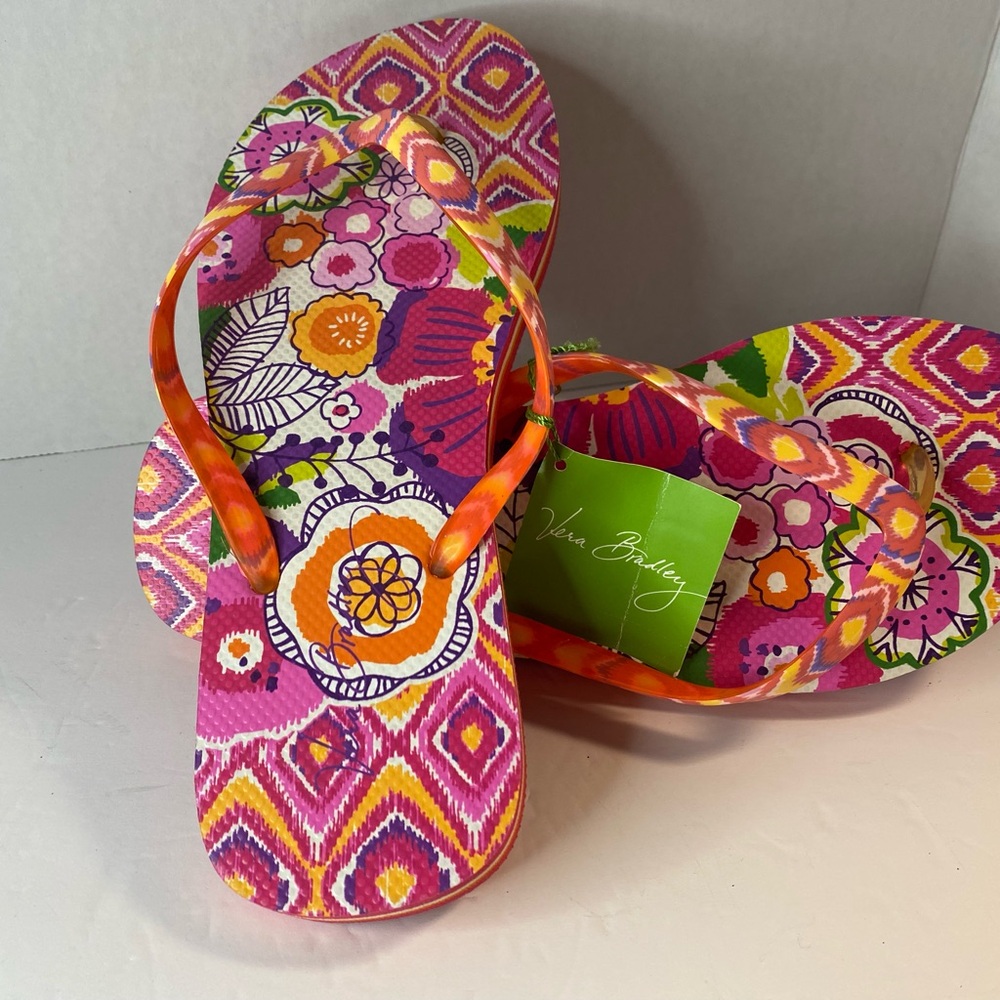 Vera Bradley Clementine Flip Flop Sandals - Large (9-10)